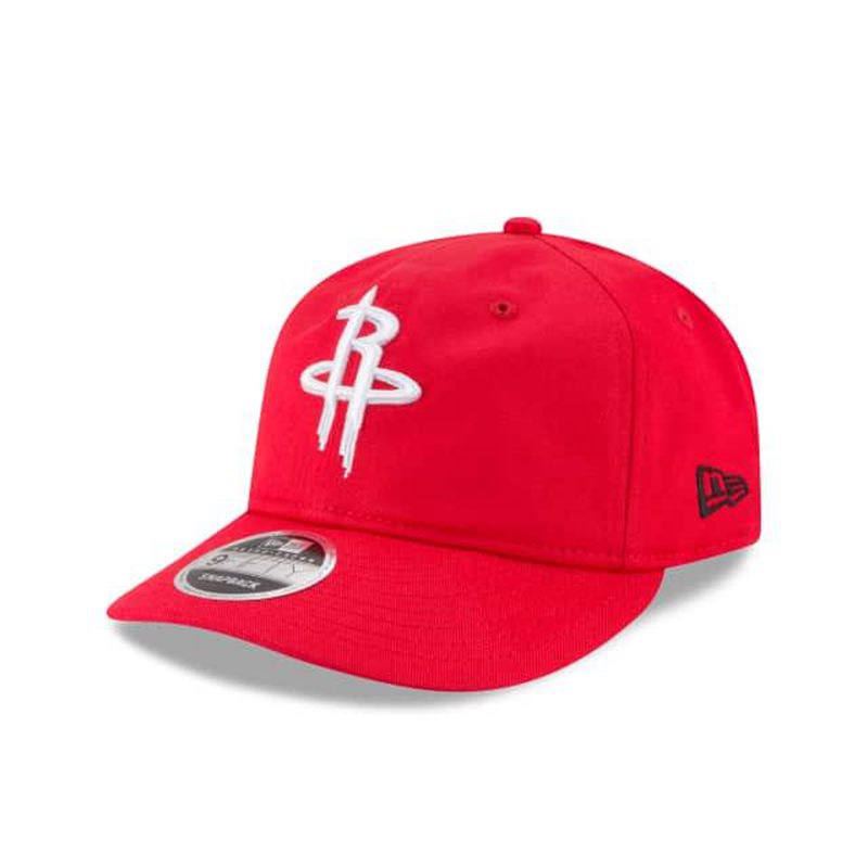 NBA Houston Rockets Team Choice Retro Crown 9Fifty Snapback (XBH8485) - Red New Era Caps